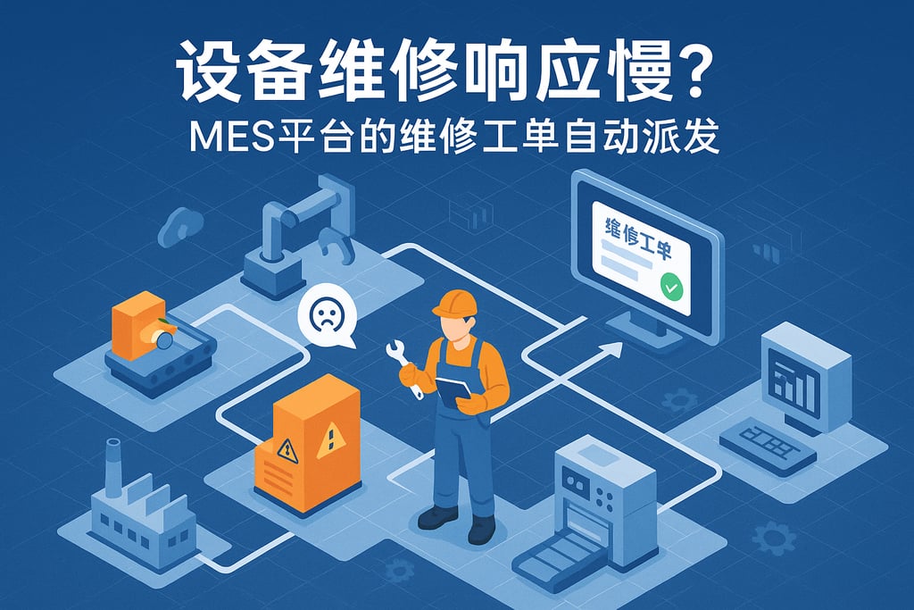 设备维修响应慢？MES平台的维修工单自动派发  